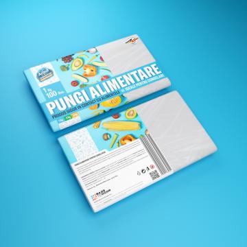 Pungi congelator 1 kg transparent 100 pungi / set