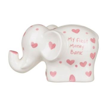 Pusculita elefant roz My First Money Bank
