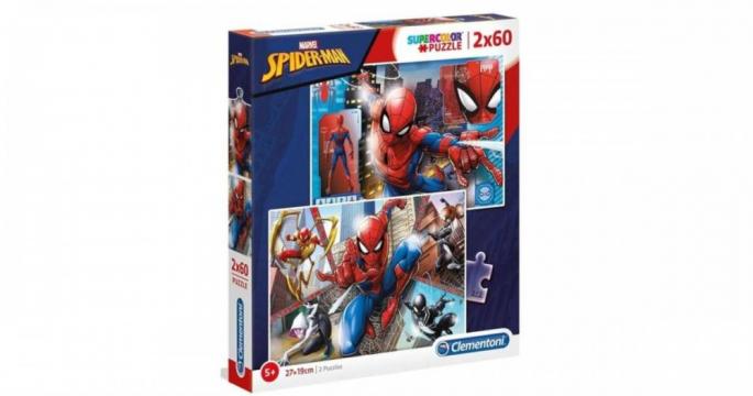 Puzzle Clementoni 2 x 60 piese - Spiderman