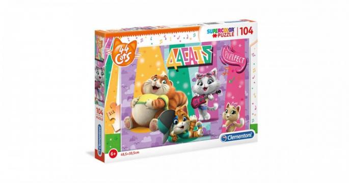 Puzzle Clementoni de 104 piese - 44 Cats