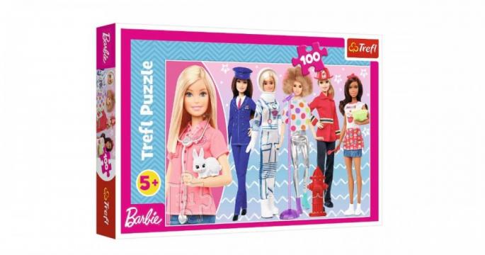 Puzzle clasic copii - Barbie Poti fi ce vrei 100 piese
