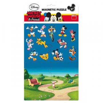 Puzzle magnetic - Mickey si prietenii (16 piese)