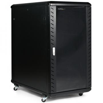 Rack cabinet de podea 18U D:600x600x988 mm, 80 kg, negru