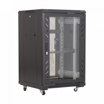 Rack podea 18U 19 600x600, negru - Asytech Networking ASY-1