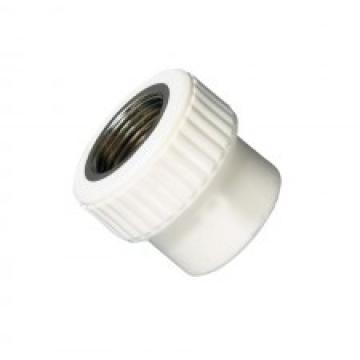 Racord cu filet metalic interior, PPR alb, 50x1 1/2"