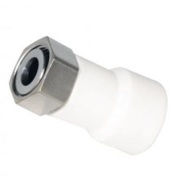 Racord cu semiolandez filet interior, PPR alb, 20x1/2"