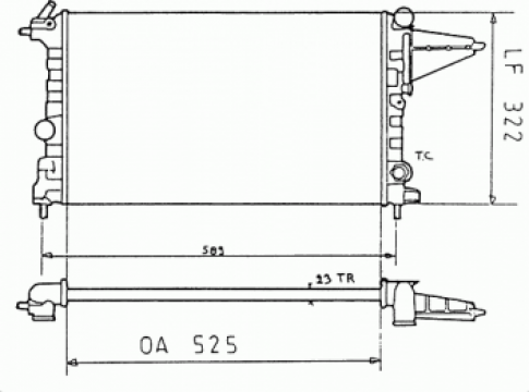 Radiator racire Opel Vectra A