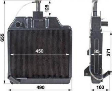 Radiator tractor Massey Ferguson 340, 342, 350, 352, 355