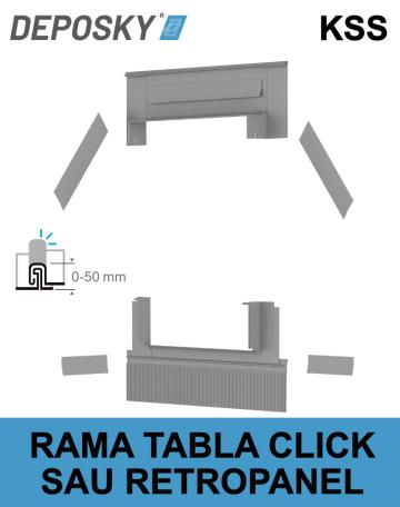 Rama etansare tabla faltuita cu click sau retro Deposky KSS