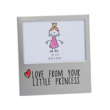 Rama foto din aluminiu love from your little princess