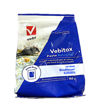 Raticid Vebitox Pasta Extreme 150 gr, Vebi