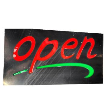 Reclama luminoasa panou - neon LED interior Color Open