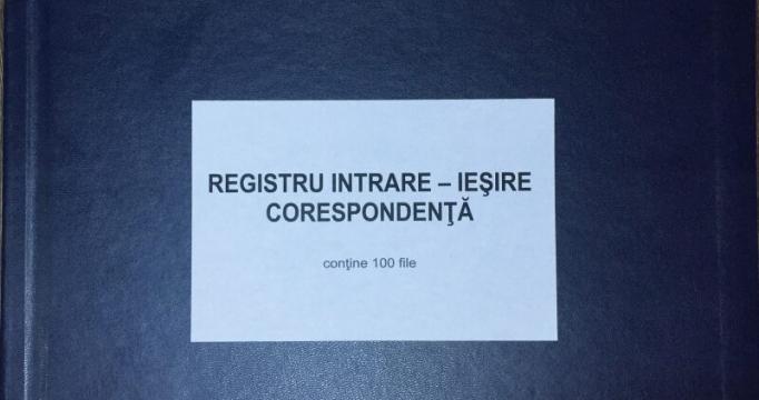 Registru intrare-iesire orizontal 100 file cartonat