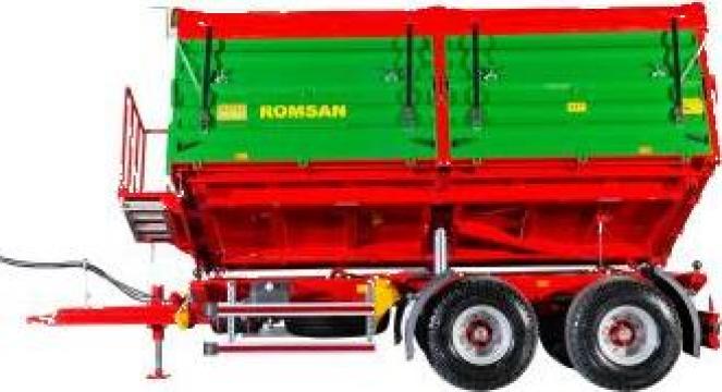 Remorca agricola 12 tone axa tandem Romsan