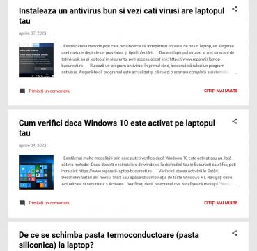 Reparatii laptopuri, calculatoare Bucuresti