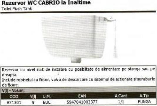 Rezervor WC Cabrio