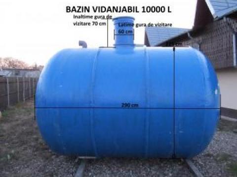 Rezervor fibra sticla vidanjabil 10.000 L