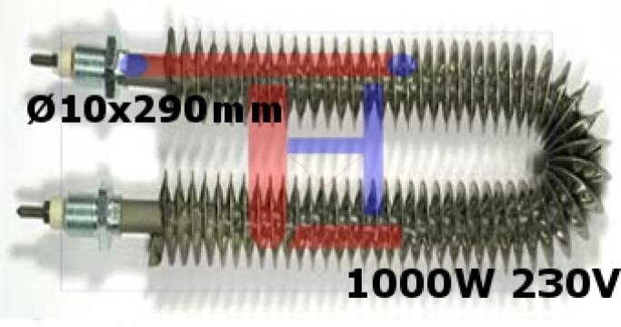 Rezistenta electrica incalzire cuptoare 10x290mm, 1000W