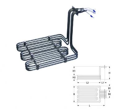 Rezistenta friteuza 3750W, 230/400V, 3 circuite incalzire