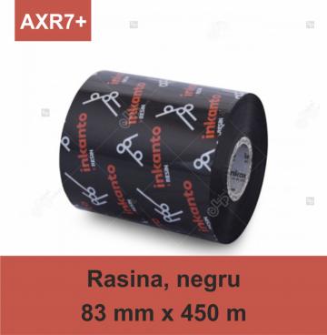 Ribon Armor Inkanto AXR7+, rasina (resin), negru, 83mmx450m