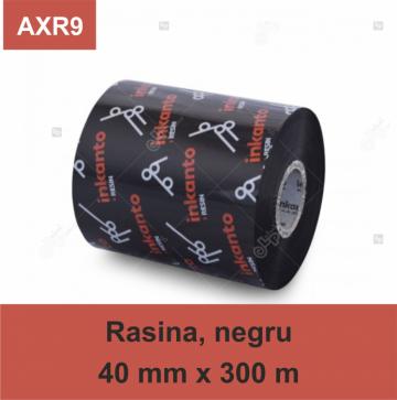 Ribon Armor Inkanto AXR9, rasina (resin), negru, 40mmx300m