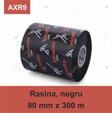 Ribon Armor Inkanto AXR9, rasina (resin), negru, 80mmx300m