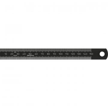 Rigla metalica gradata neagra EC II