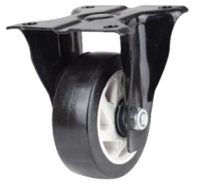 Roata carucior platforma PVC / 4" fixa