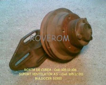 Roata de curea+suport ventilator as. buldozer S1500