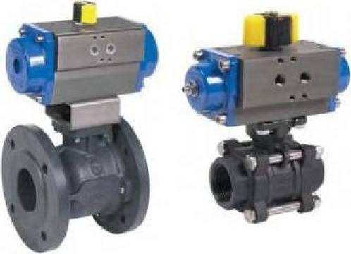 Robinet sfera cu actionare pneumatica