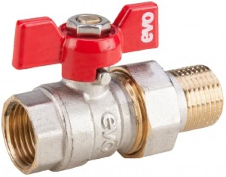 Robinet sfera-fluture cu olandez Fi-Fe 1036 / D[Inch]: 3/4
