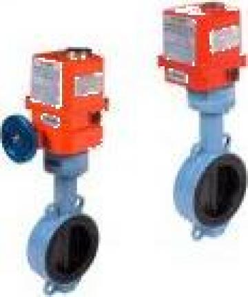 Robineti fluture FKM-Viton cu actionare electrica