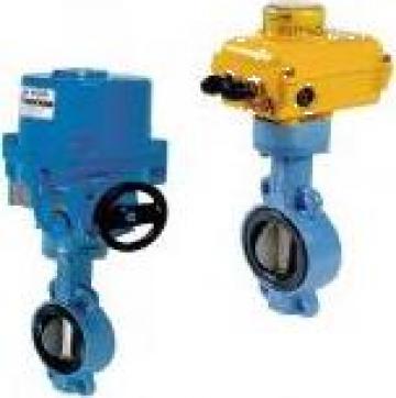 Robineti fluture NBR cu actionare electrica
