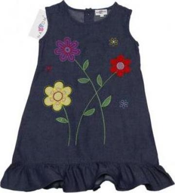 Rochie cu flori brodate
