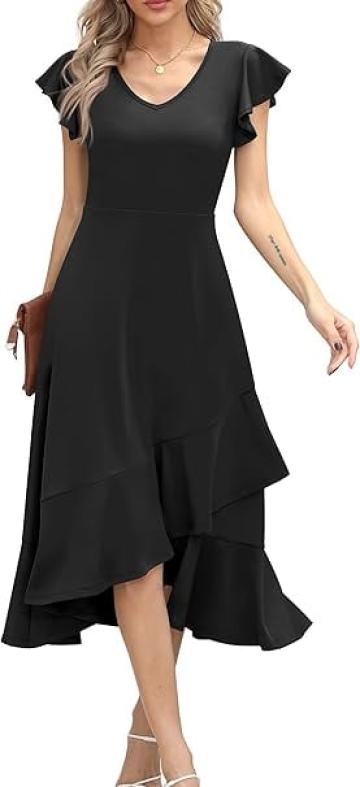 Rochie eleganta de vara, lungime peste genunchi