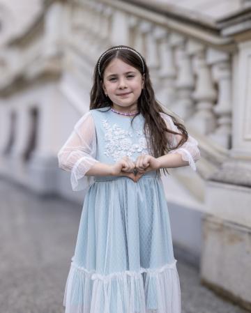 Rochie fete Phoebe Verde Menta 11-12 ani