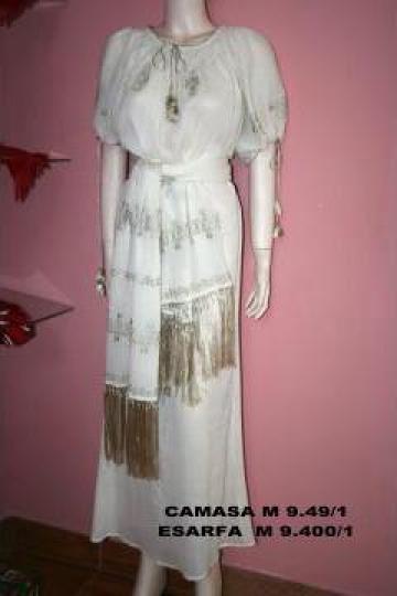 Rochie lunga cu esarfa