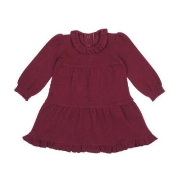 Rochita bebe cu maneca lunga, bumbac organic Lovedbaby