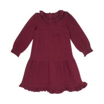 Rochita fetite cu maneca lunga, bumbac organic Lovedbaby