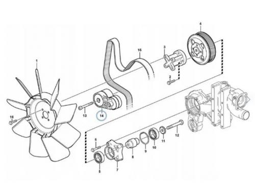 Rola intinzatoare buldoexcavator