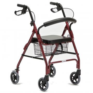 Rolator pliabil cu 4 roti, frana, scaun si cos