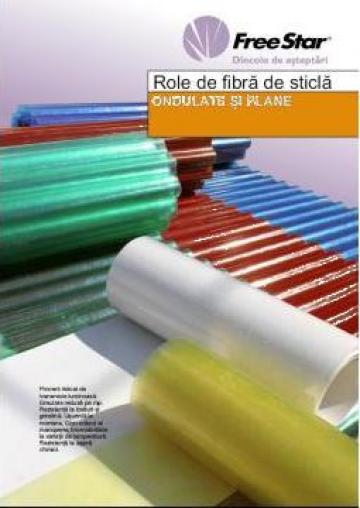 Role ondulate si plane din fibra sticla