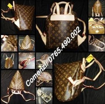 Rucsac dama 5 compartimente Louis Vuitton piele eco