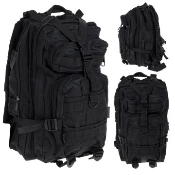 Rucsac tactic militar, culoare negru, capacitate 25litri