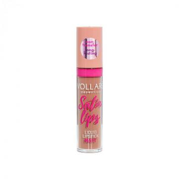 Ruj mat non-transfer Satin Lips Vollare Cosmetics, Nude, 8 m