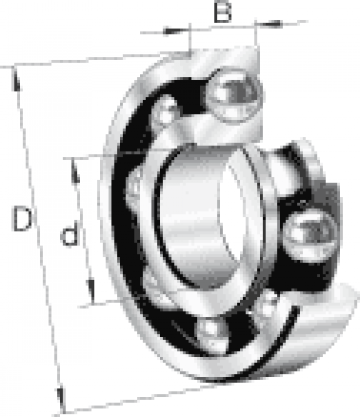 Rulment 6206 2RSR FAG