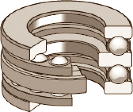 Rulmenti axiali cu bile, cu dublu sens