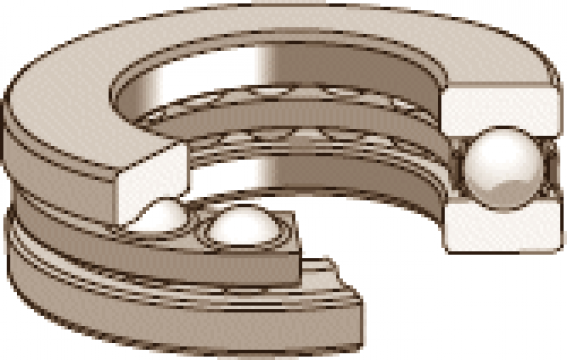 Rulmenti axiali cu bile, cu un singur sens (cu simplu efect)
