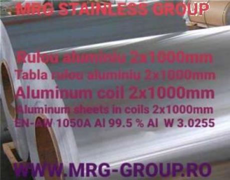 Rulou aluminiu 2x1000 EN AW 1050A