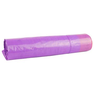 Saci menajeri 120 L cu snur, 5/rola, LDPE, negri